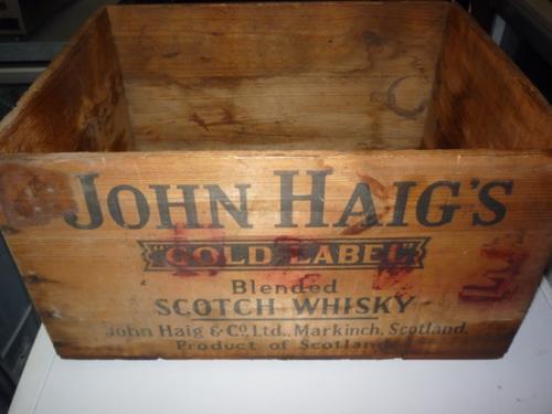 Haig & Haig Scots Whiskey Wooden Crate – NORTHERN GREAT LAKES TRADING CO.